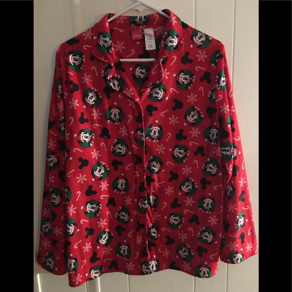 Disney Christmas Mickey Mouse pajama set very good condition!